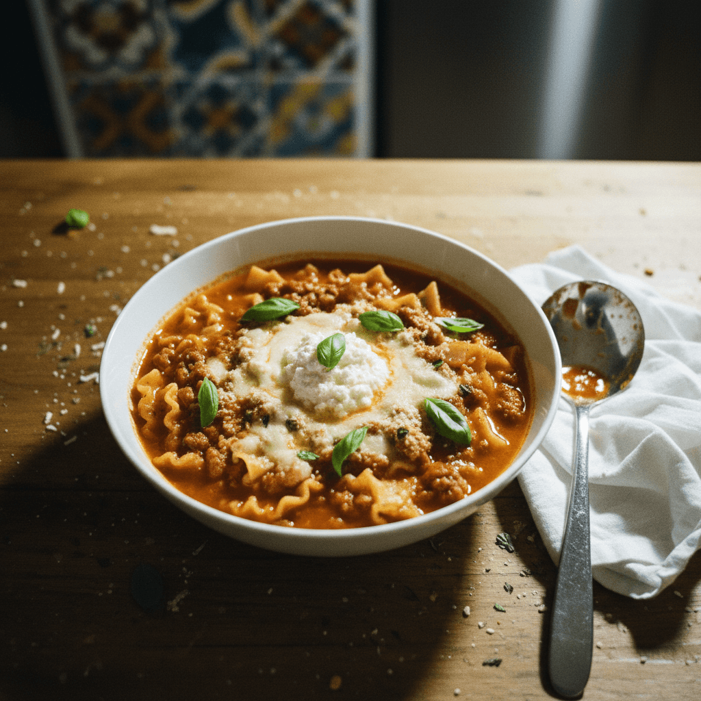 Crockpot Lasagna Soup
