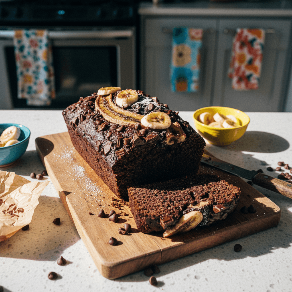 Double Chocolate Banana Bread