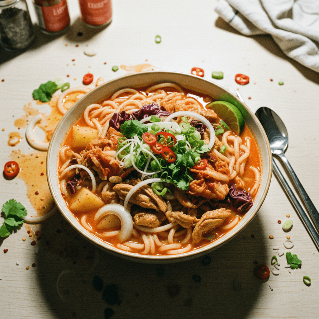 Spicy Kimchi Chicken Pho