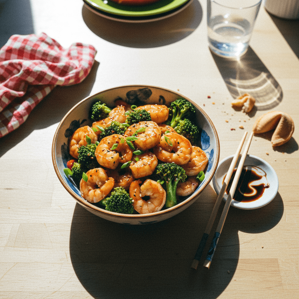 Shrimp Stir-Fry with Broccoli