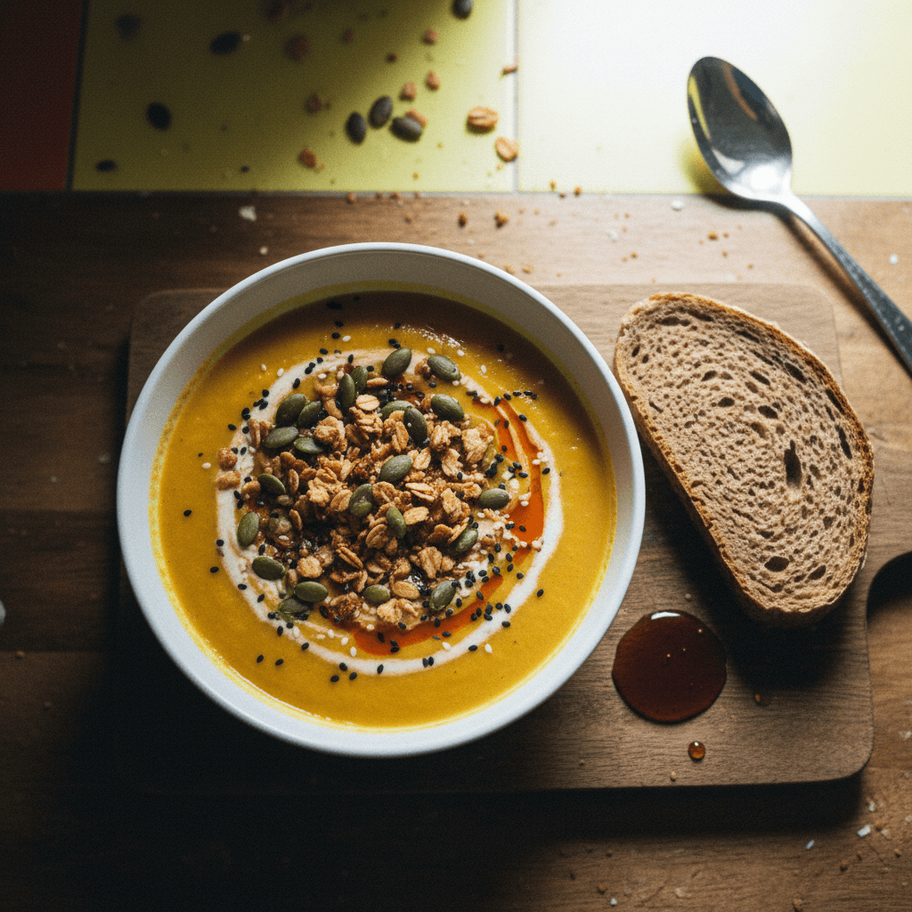 Creamy Anti-Inflammatory Butternut Squash and Red Lentil Soup