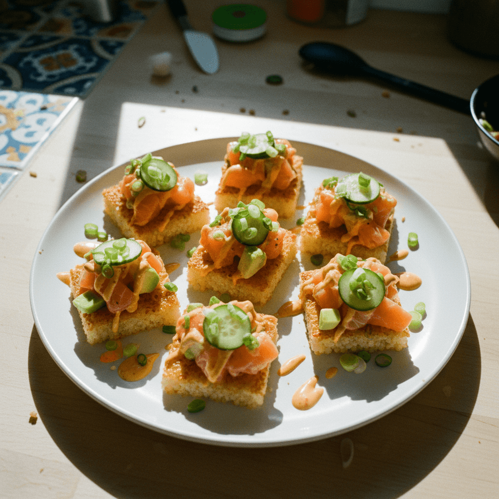 Spicy Salmon Crispy Rice
