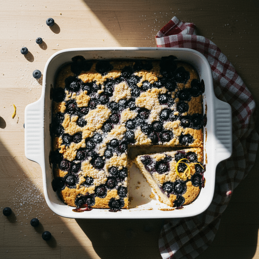 Bublanina Blueberry Cake