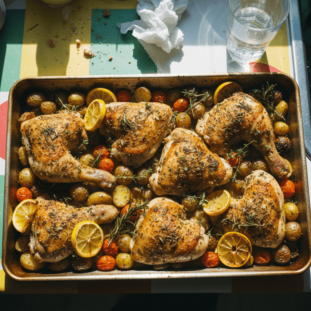 Sheet Pan Lemon Herb Chicken