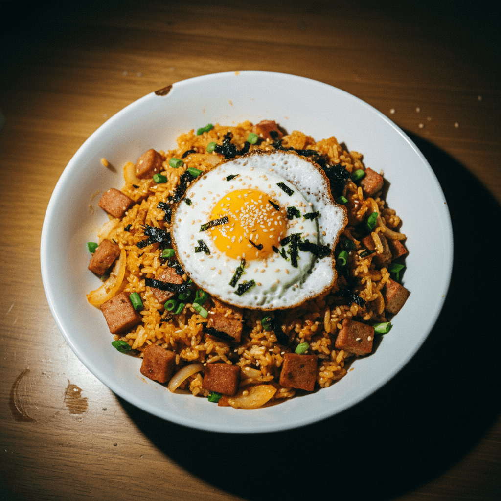 Spam Kimchi Fried Rice