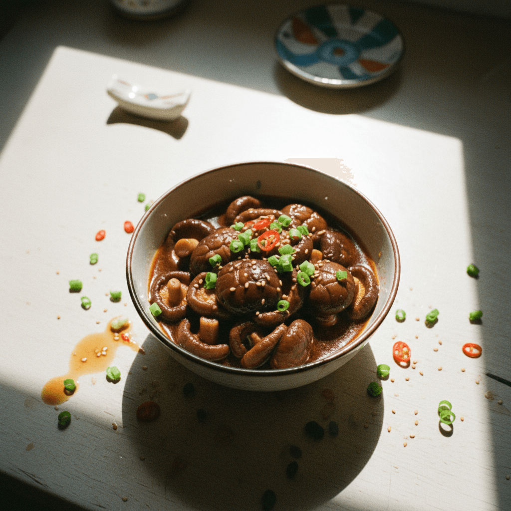 Pickled Shiitake Mushrooms (Shoyu Zuke)