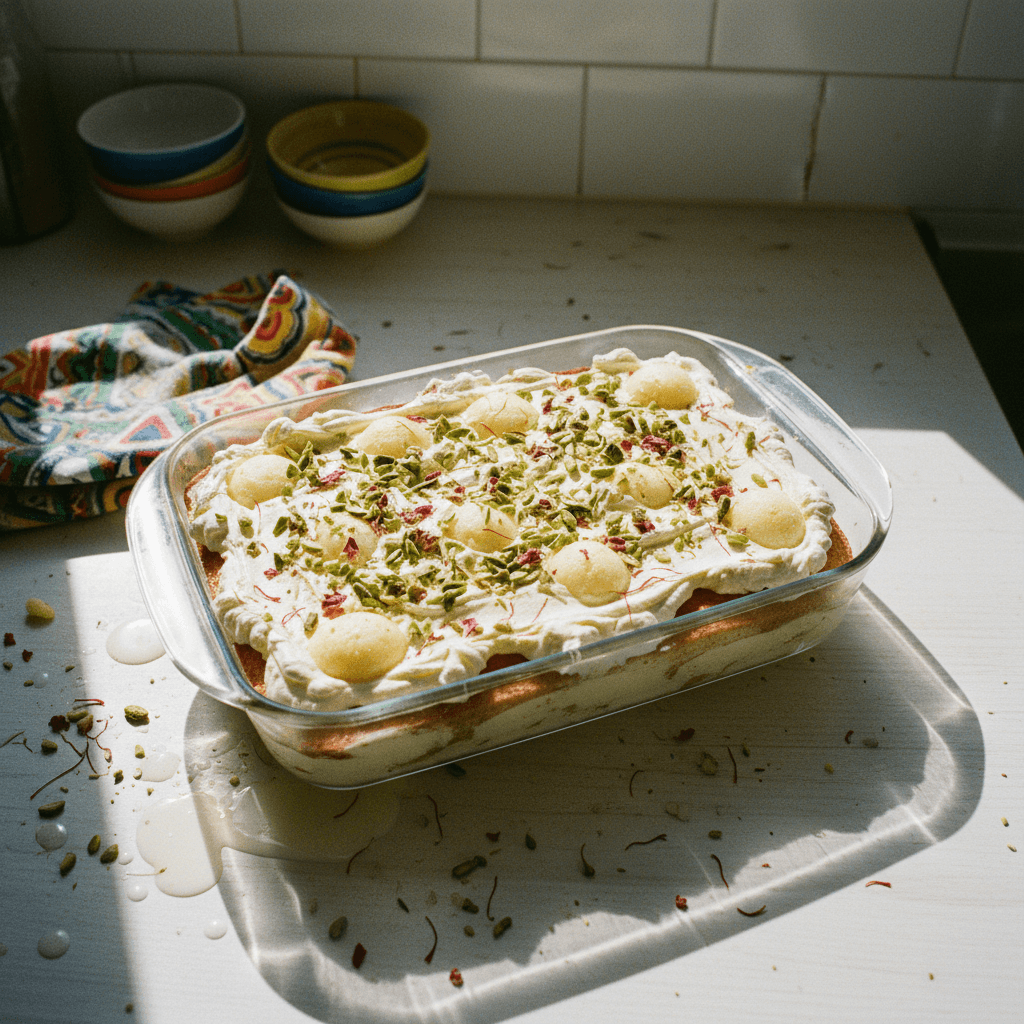 Rasmalai Tres Leches Cake
