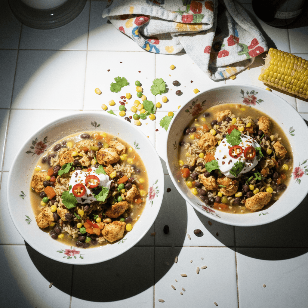 Spicy Chicken Black Bean Bowls