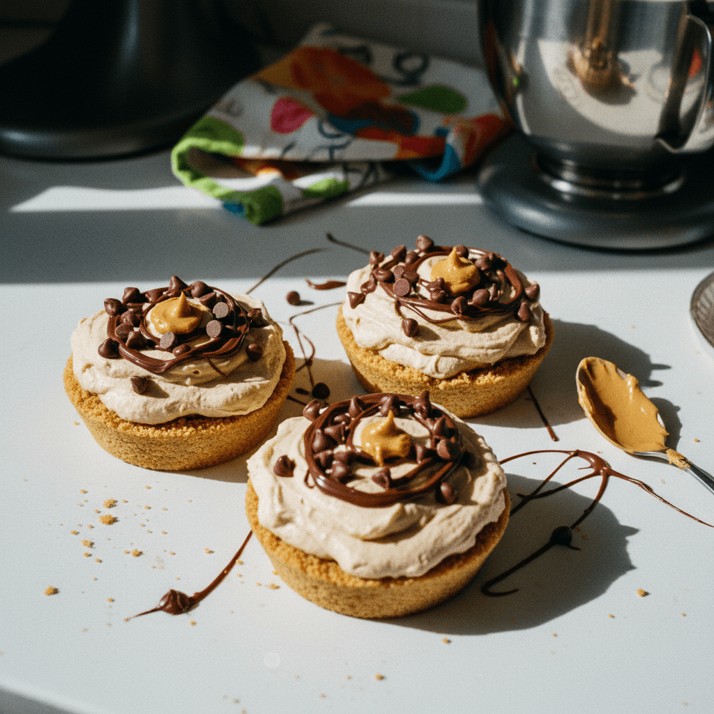 Low-Calorie Single-Serve Peanut Butter Pies