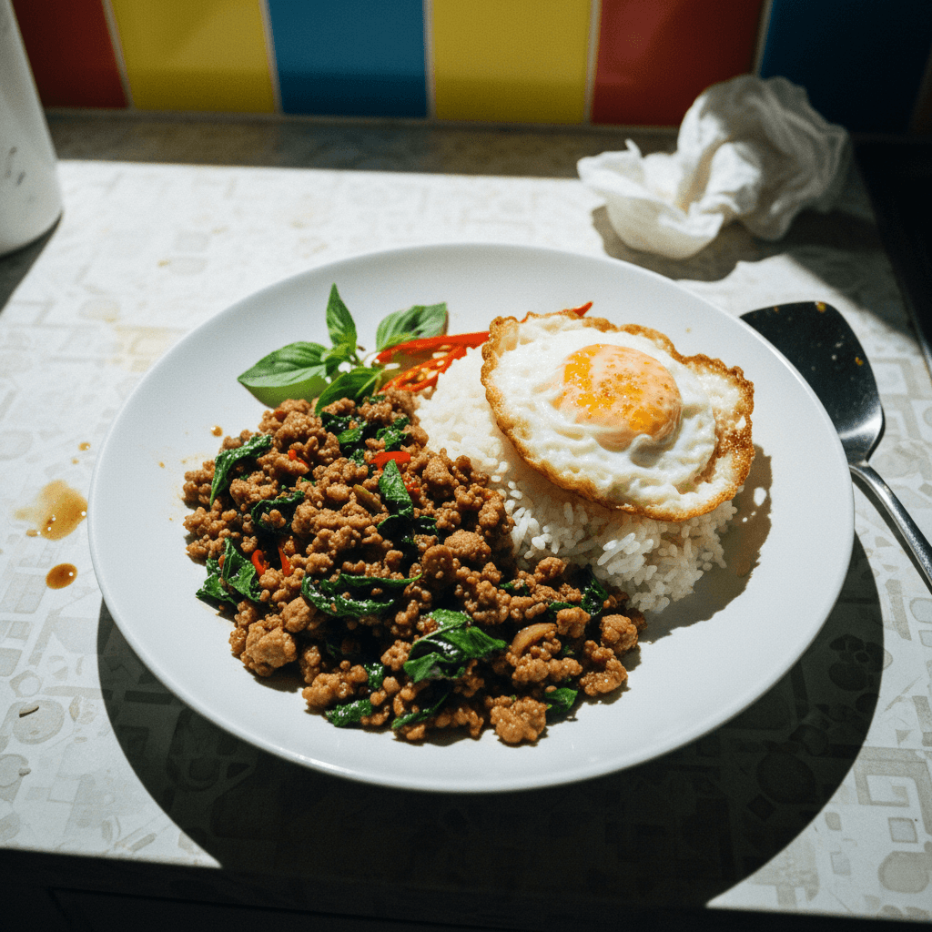 Pad Kra Pao (Thai Basil Pork Stir-Fry)