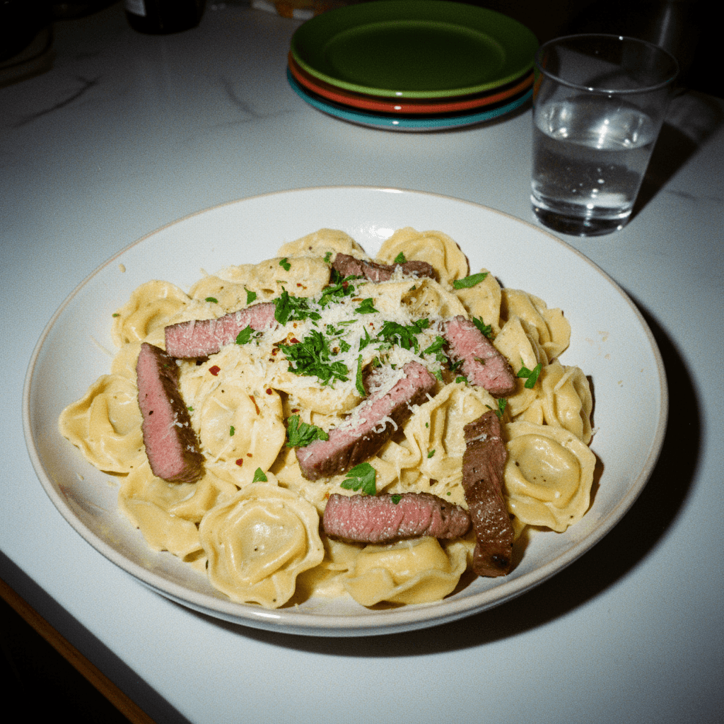 Creamy Steak Tortellini