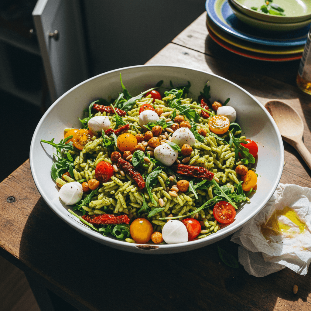 Pesto Risoni Salad