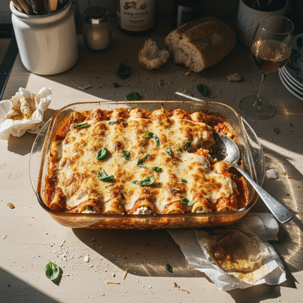 Baked Cannelloni with Rosé Sauce