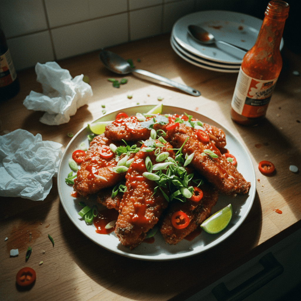 Crispy King Fish with Sweet Chili Glaze