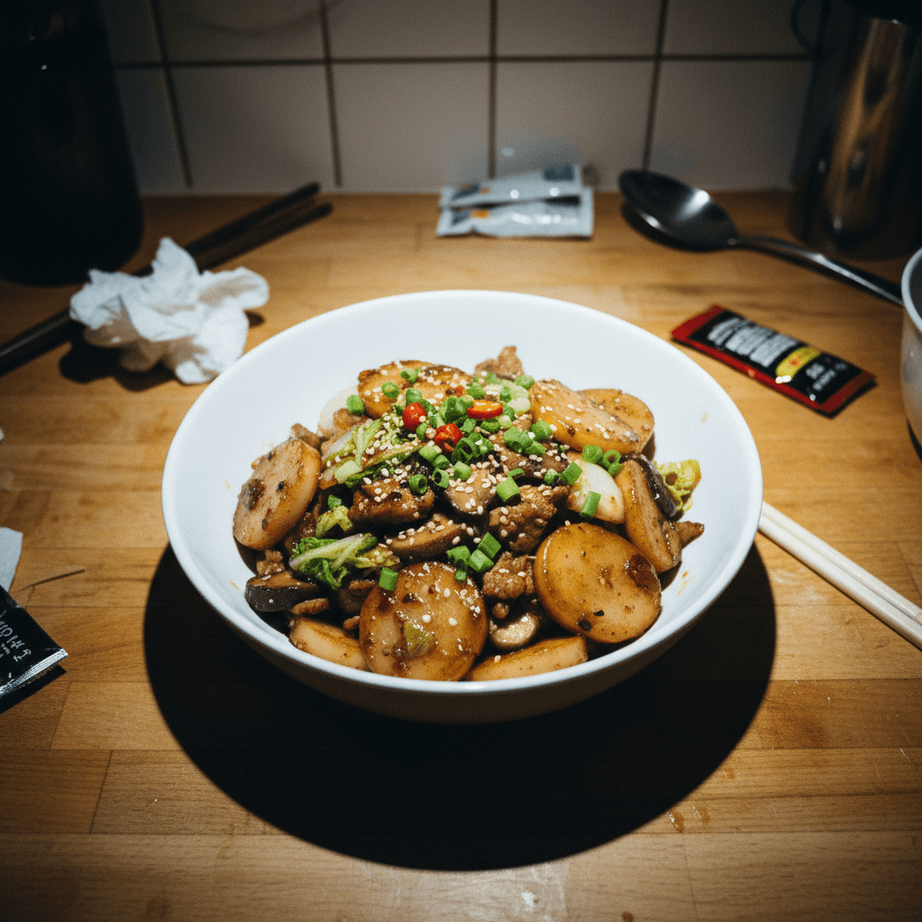 Stir-Fried Shanghai Rice Cakes (Nian Gao)