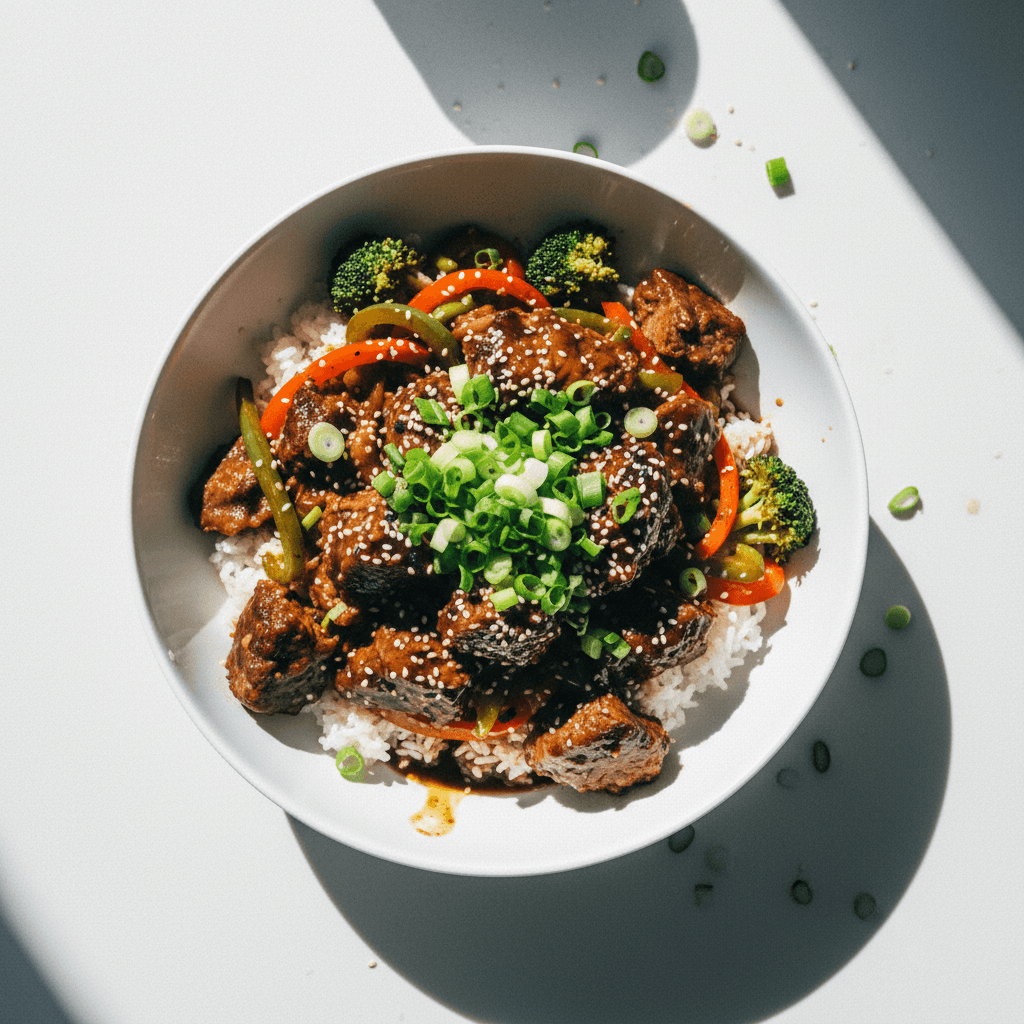 Teriyaki Braised Chuck Roast Bowl