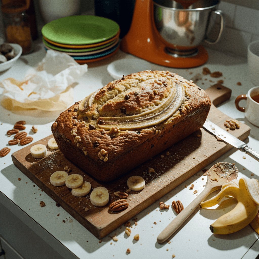 Grandma’s Giant Golden Banana Bread