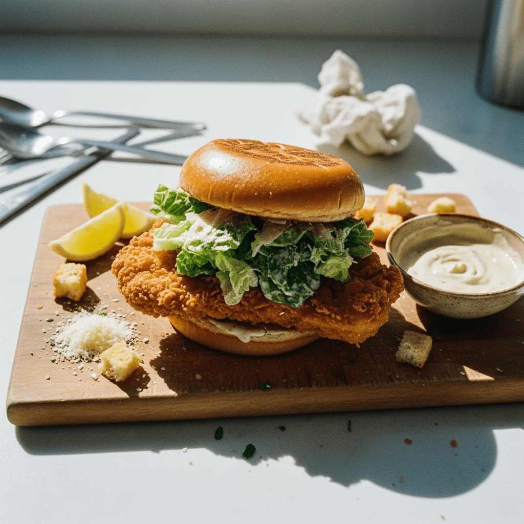 Crispy Chicken Caesar Sandwich