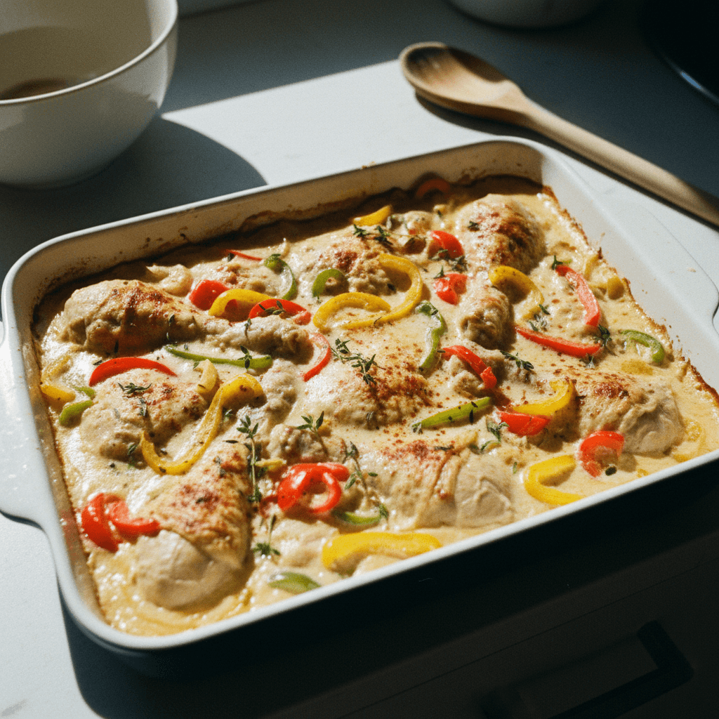 Simple Easy Creamy Baked Chicken