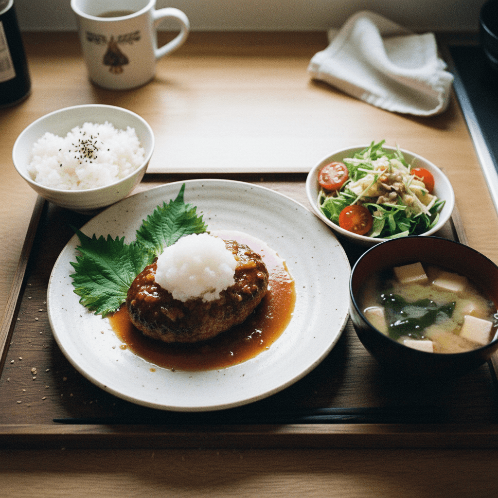 Wafu Hambagu (Japanese Hamburger Steak)