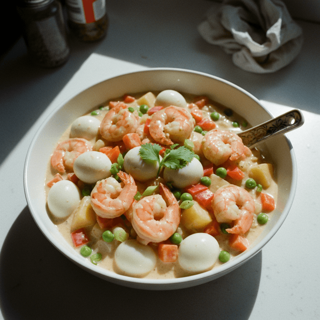 Creamy Sipo Egg with Shrimp