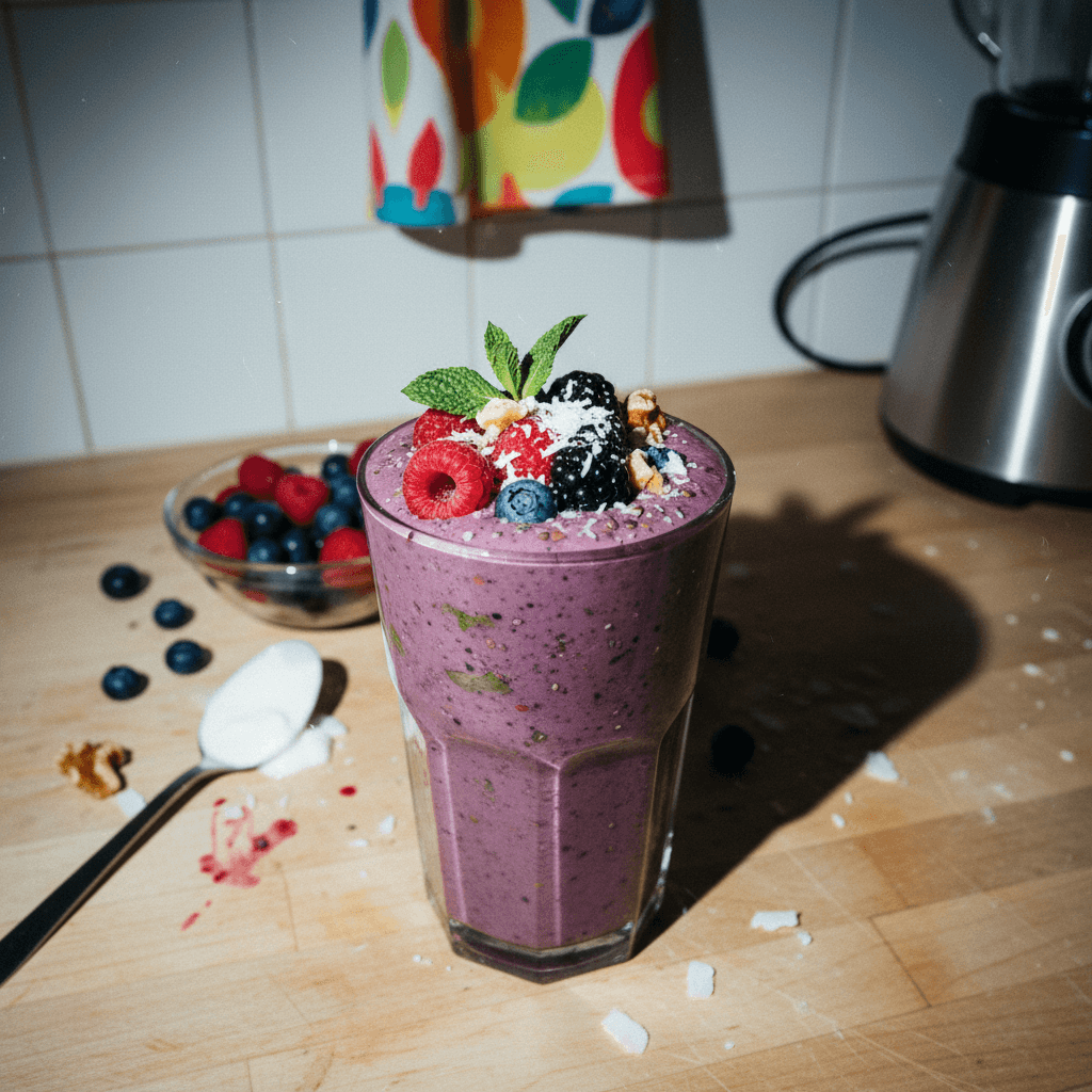 Healthy Berry Green Smoothie
