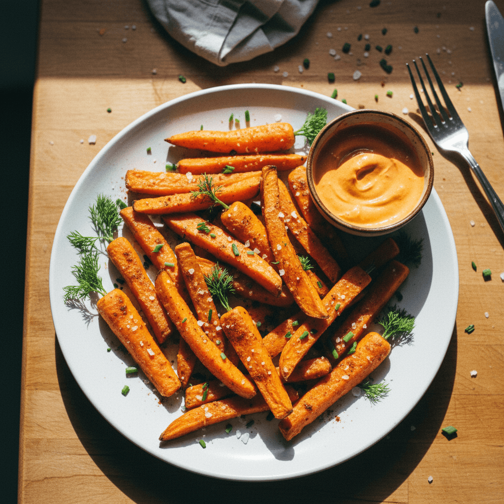 Carrot Shaped Sweet Potato Fries