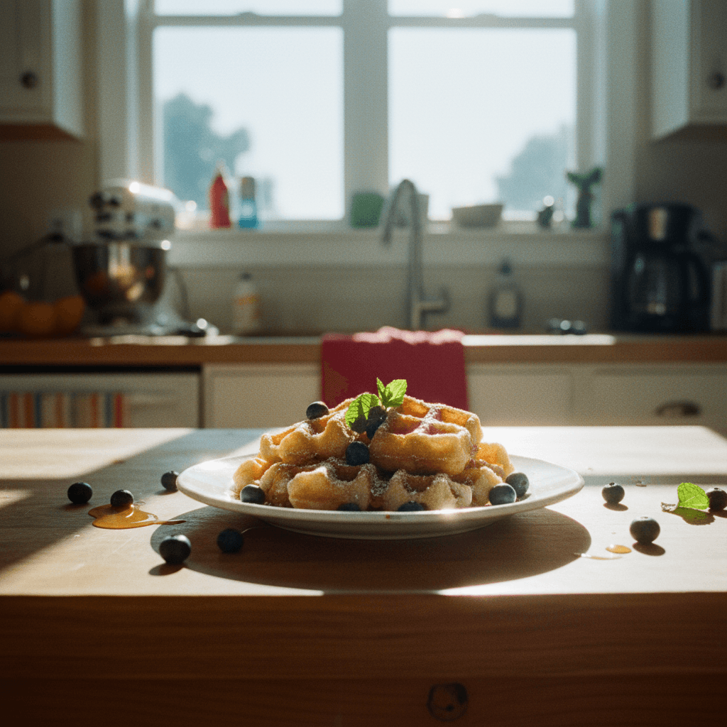 Blueberry Waffle Bites