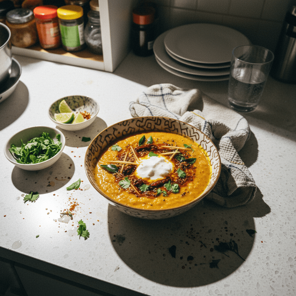 10-Minute Vegan Moong Masoor Dal Tadka