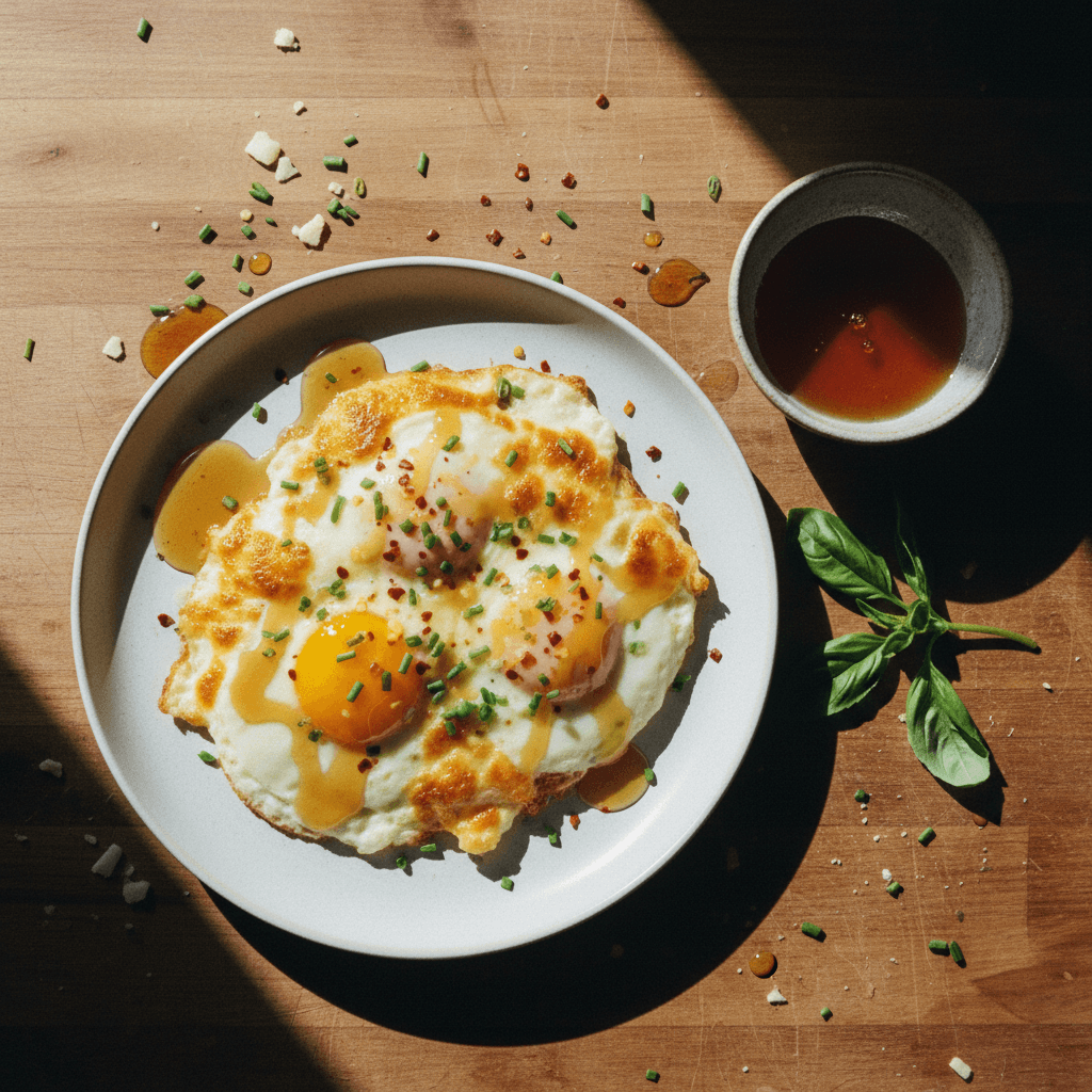 Hot Honey Mozzarella Eggs