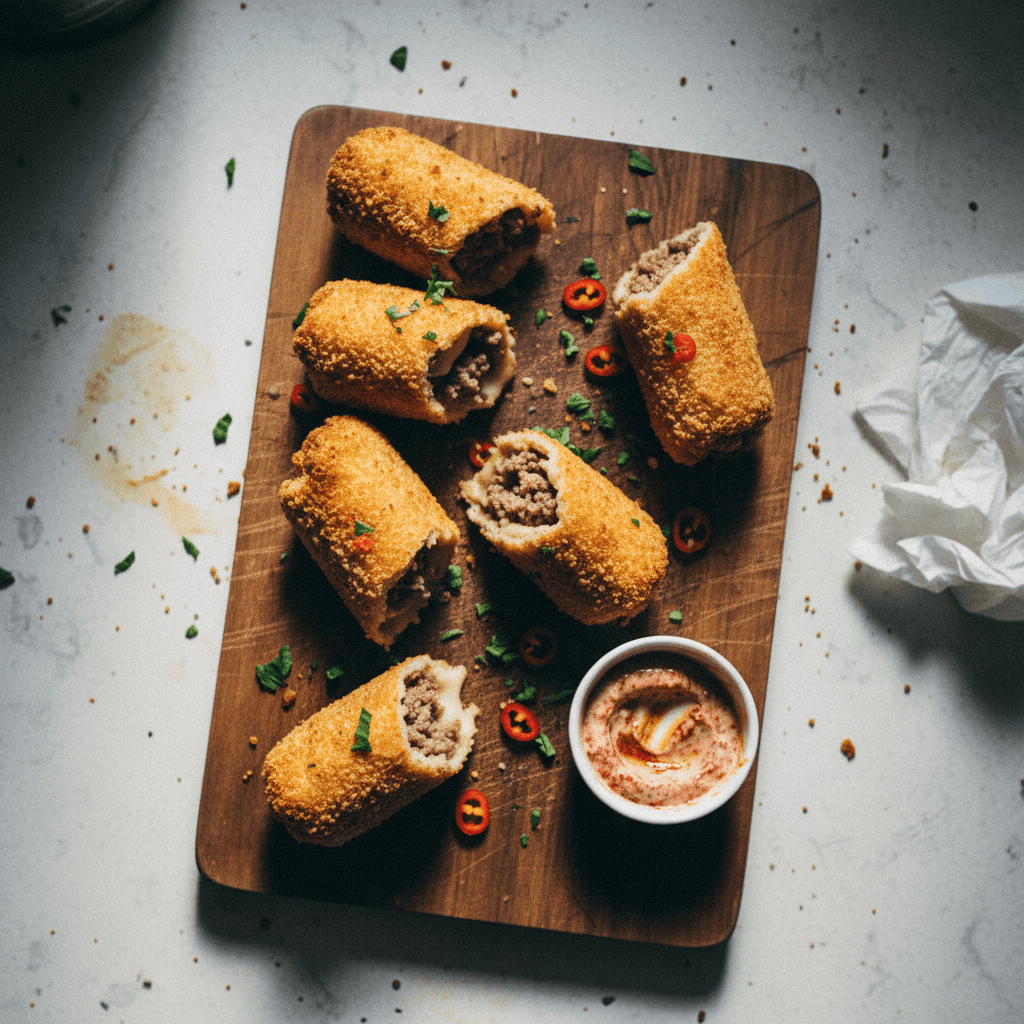 Crispy Kebab Rolls