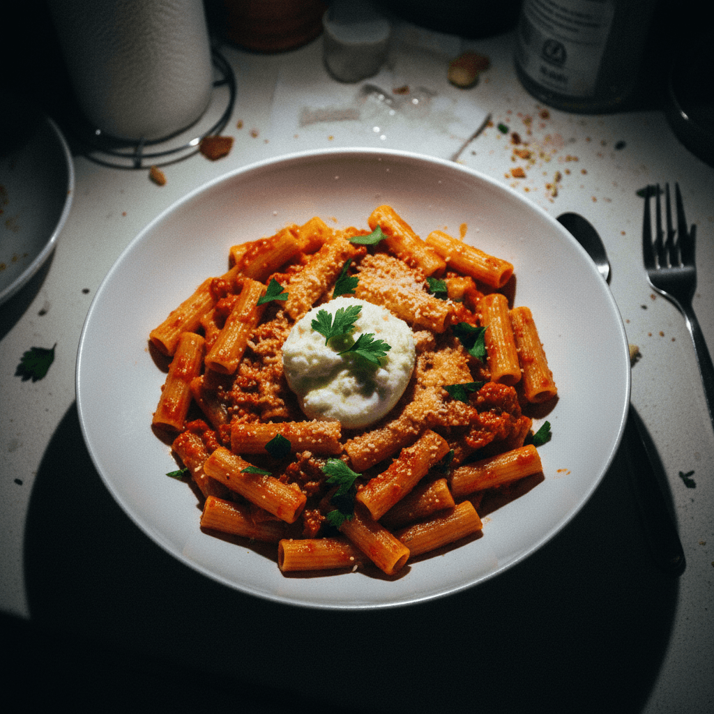 Spicy Rigatoni Pasta