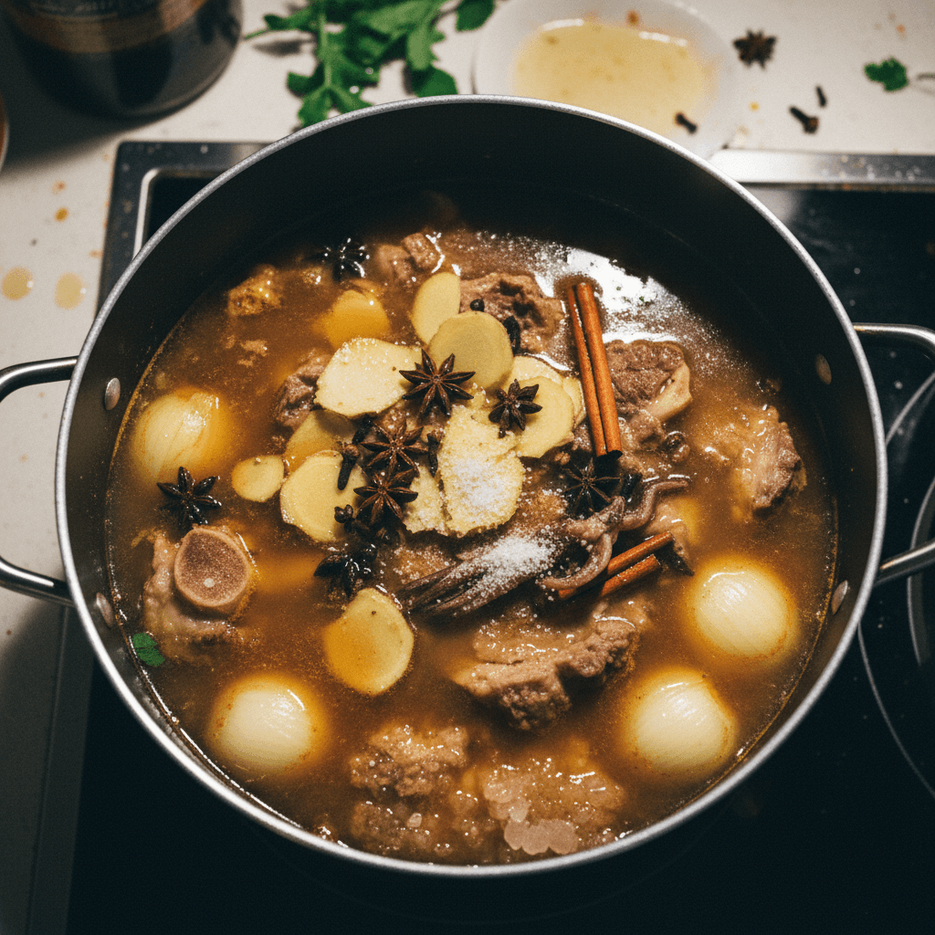 Kathiew (Cambodian Pho) Part 1: Broth