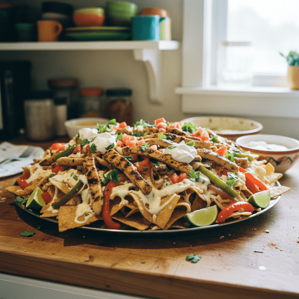 Chicken Fajita Nachos