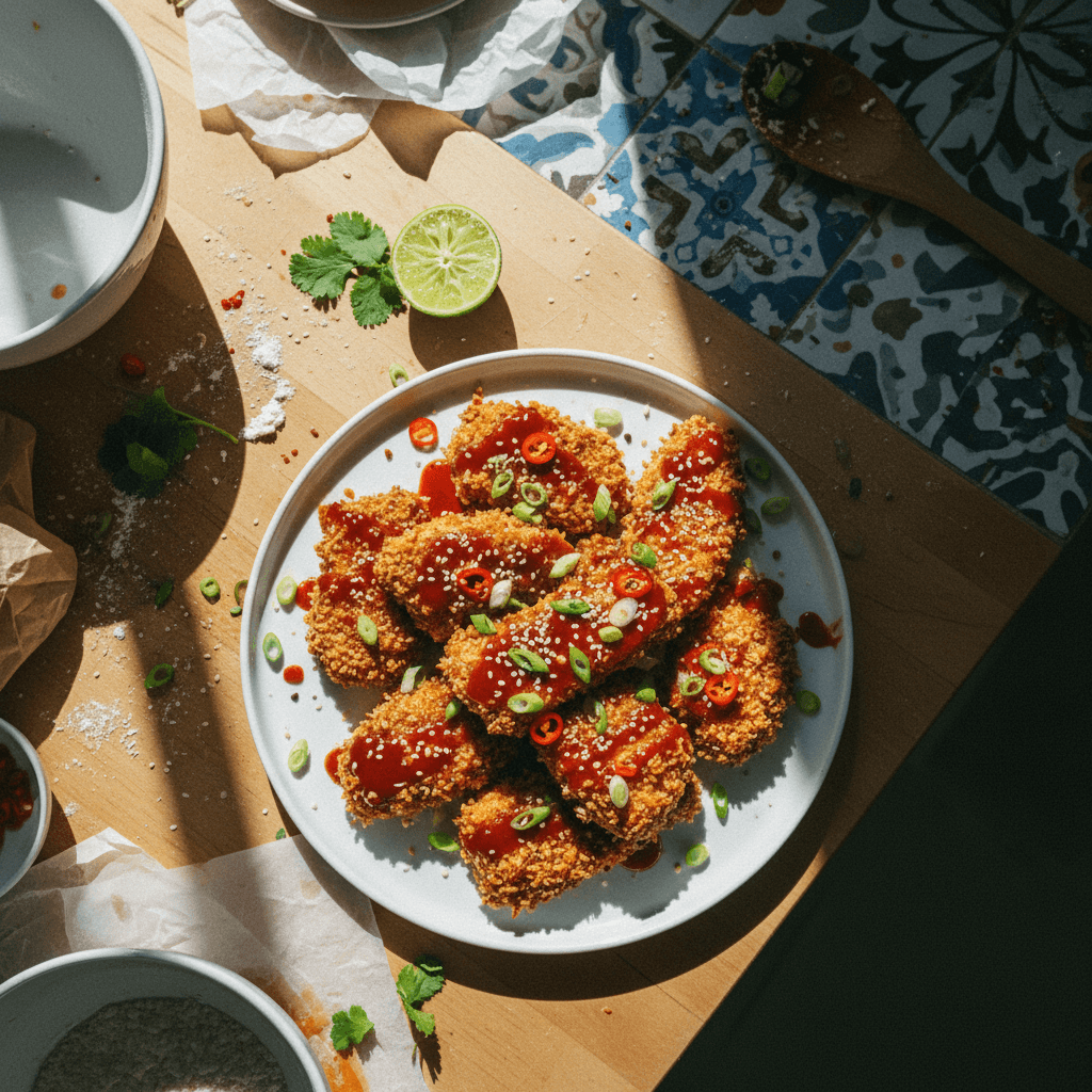 Korean Glazed Tofu Coconut Tenders