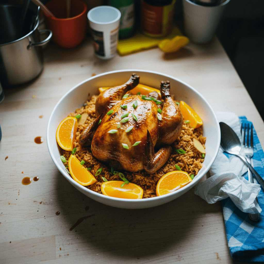 Orange-infused Rice Cooker Chicken