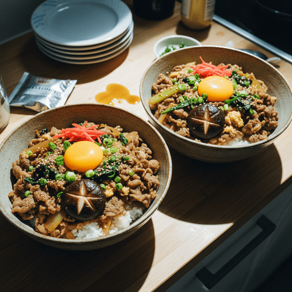 Sukiyaki Don (Japanese Simmered Beef Bowl)