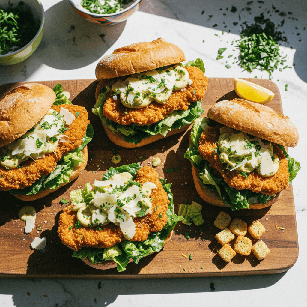 Lemon Herb Chicken Caesar Sandwich