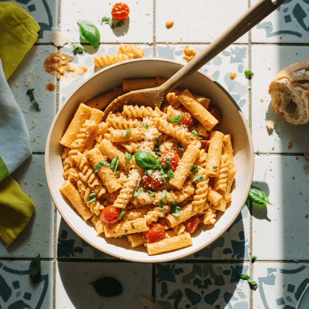 Creamy Garlic Tomato Pasta