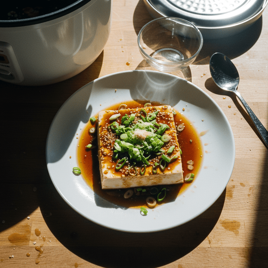 Rice Cooker Tofu