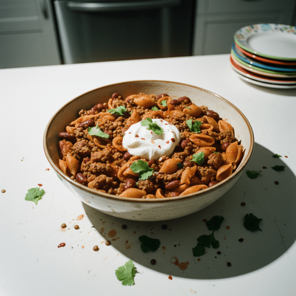 One Pot Beef, Bean & Lentil Ragú