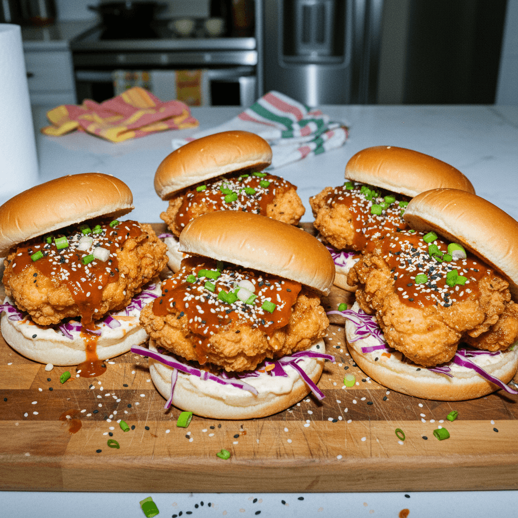 Korean Fried Chicken Sliders