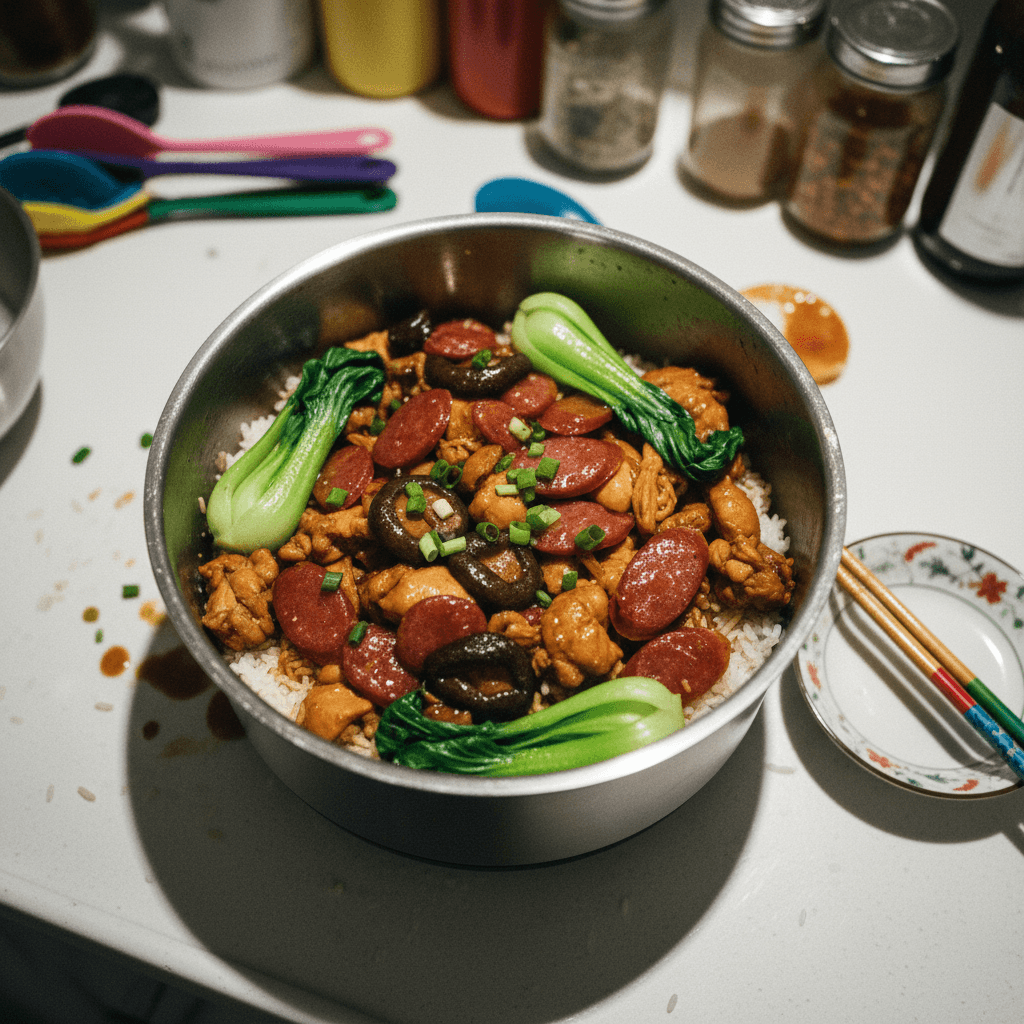 Hong Kong Claypot Rice (Rice Cooker Version)