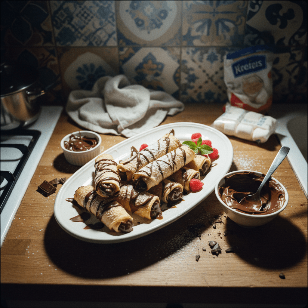 Rollitos Crujientes de Chocolate