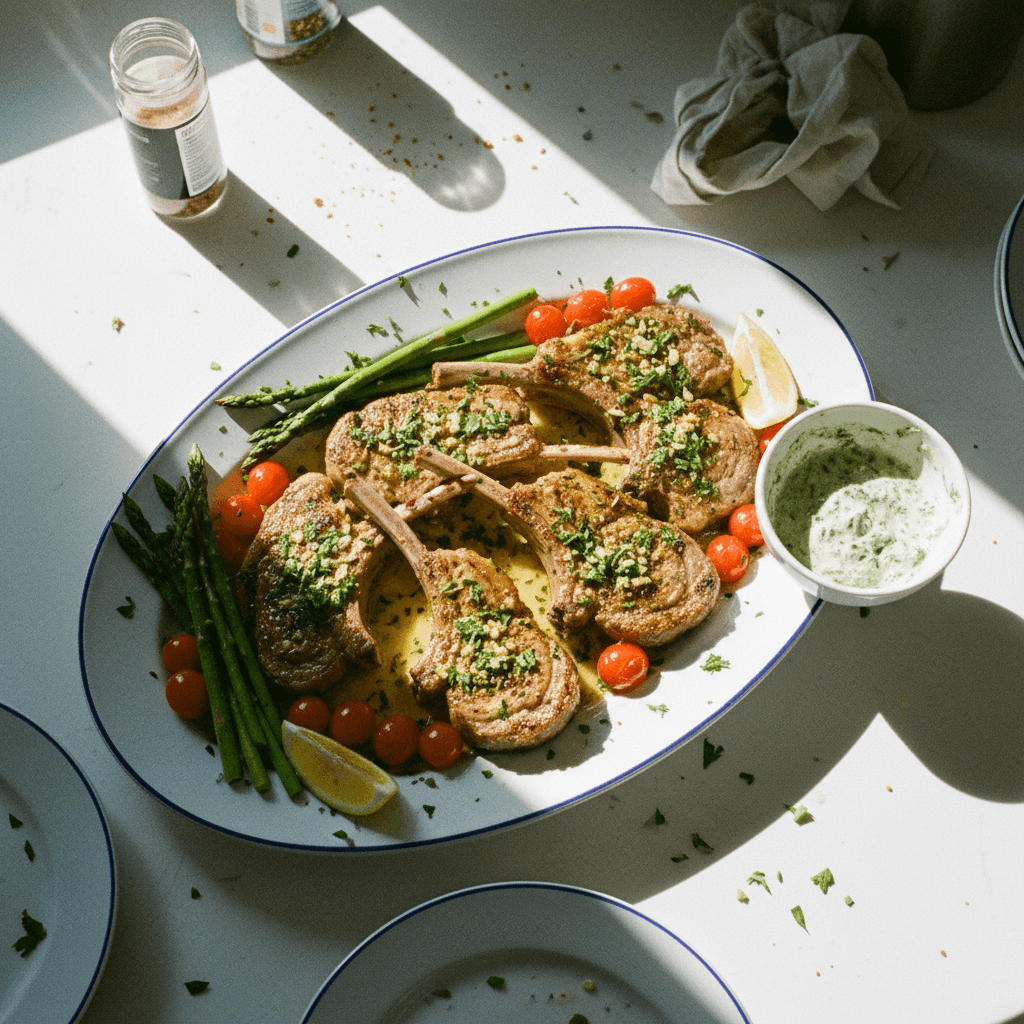 Garlic Herb Lamb Chops