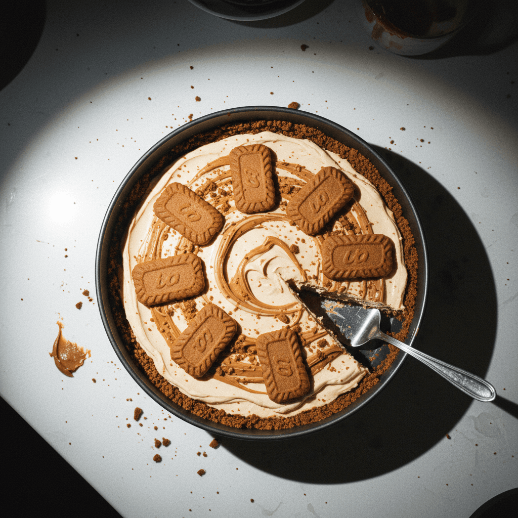 No-Bake Cookie Butter Cheesecake