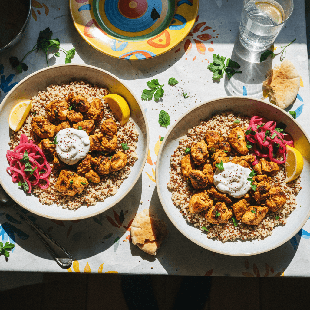 TJ's Chicken Shawarma & Quinoa Bowls