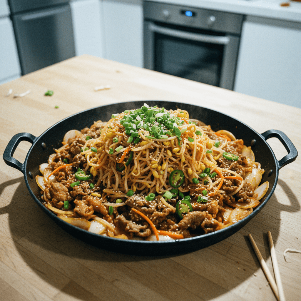 Kongnamul Bulgogi – Korean Bean Sprouts Bulgogi / Beef