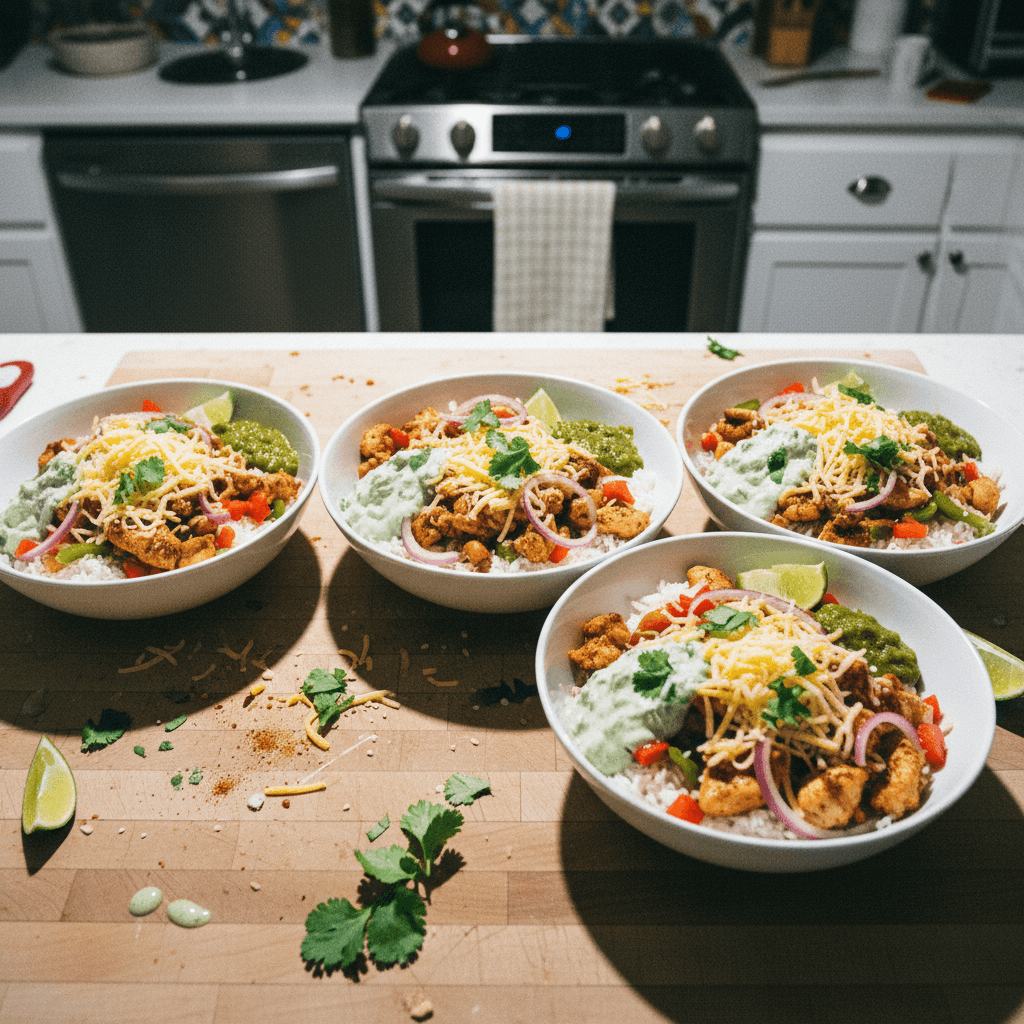 Southwest Chicken Taco Bowls