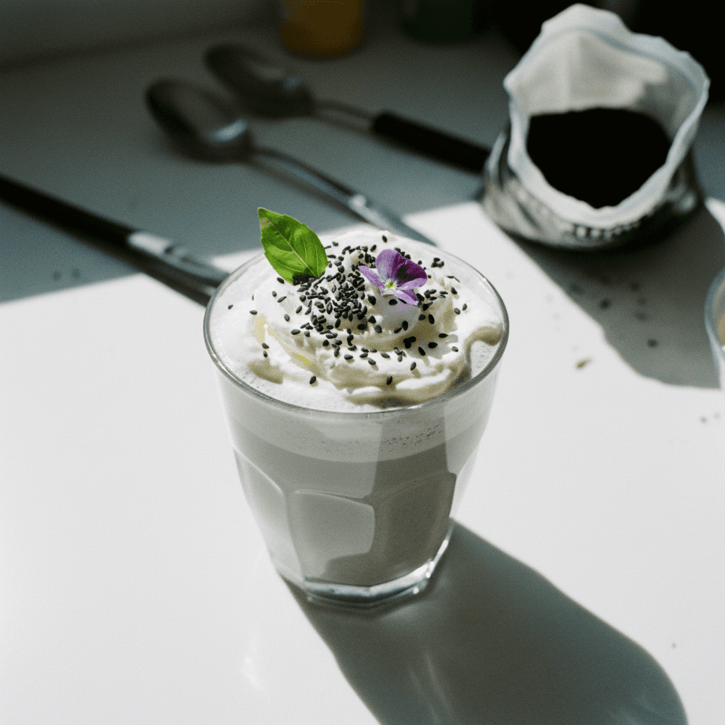 Black Sesame Protein Latte